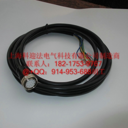 伺服電機(jī)M23電纜插頭，機(jī)器手信號傳感器12針12孔插頭