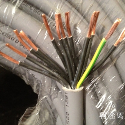 拖鏈電纜廣州現(xiàn)貨12X1.5，高柔性多股拖鏈電纜