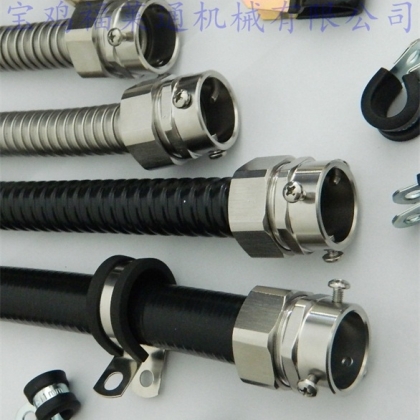 福萊通鋼管不銹鋼卡套式接頭 機(jī)器人配線接頭