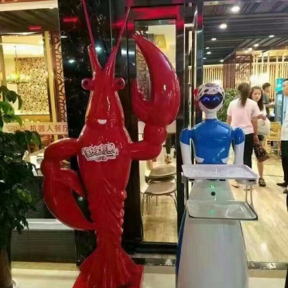 穿山甲機(jī)器人 女神送餐餐飲機(jī)器人 傳菜迎賓西餐廳咖啡館