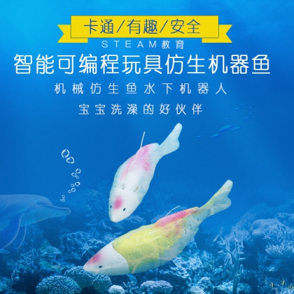 水下機(jī)器人 仿生機(jī)器魚 編程 娛樂 教學(xué) 語音益智3D