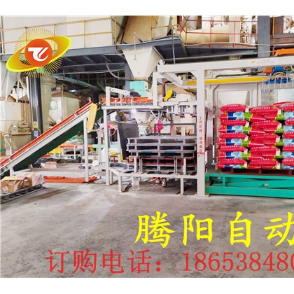 全自動(dòng)龍門碼垛機(jī)應(yīng)用在化肥行業(yè)