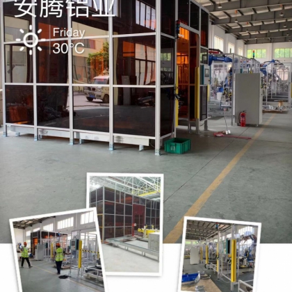 工業(yè)機(jī)器人弧焊房茶色亞克力弧焊房