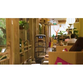 重慶 四川 貴州無軌傳菜機(jī)器人 智能無軌餐車 無軌傳菜車