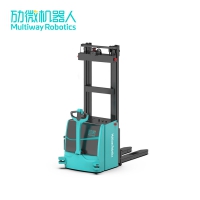 勱微2022堆高式無(wú)人叉車agv_激光導(dǎo)航定位精度±5mm