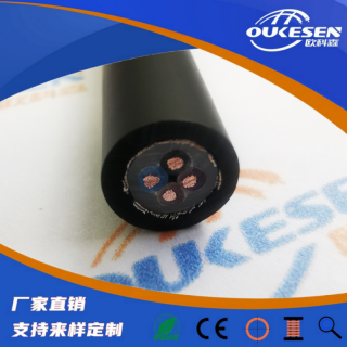 SK-C-TPE/PVC雙護(hù)套屏蔽耐磨拖鏈電纜坦克鏈控制電纜