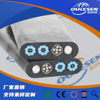 KYCFLTY, KYFLTCY歐標(biāo)耐低溫屏蔽扁平抗拉電纜